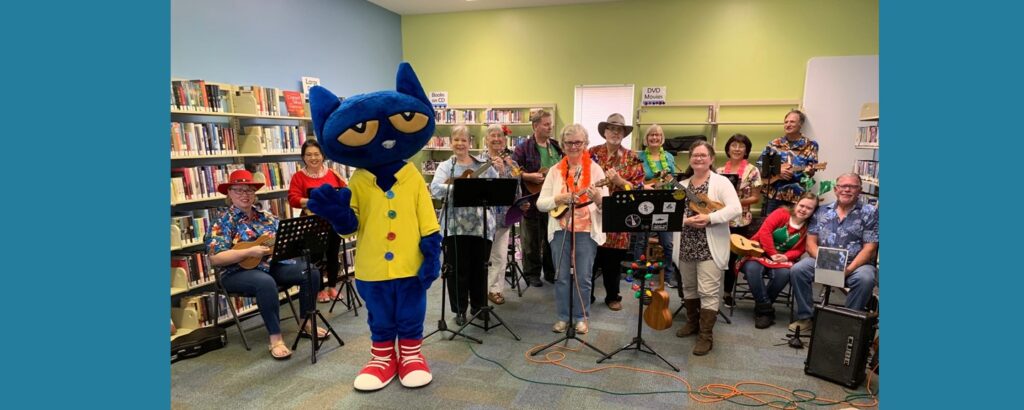 Parker Public Library Reopening 2019 with Pete the Cat