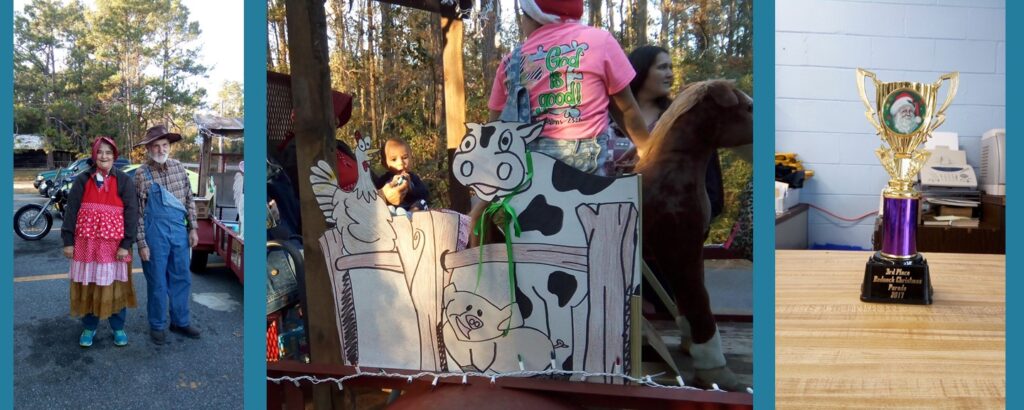 Library Float won 3rd Place in the Hosford Christmas Parade