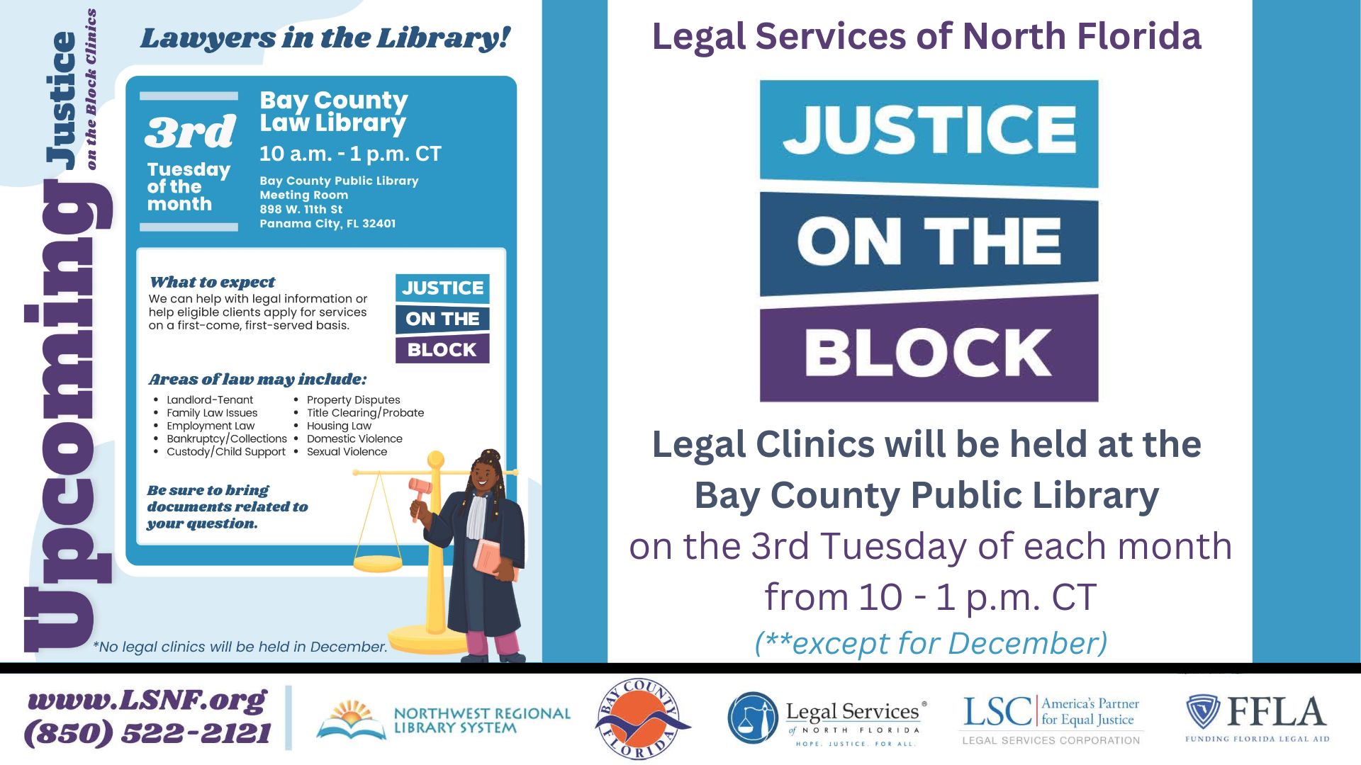 Legal Clinic Justice on the Block logo