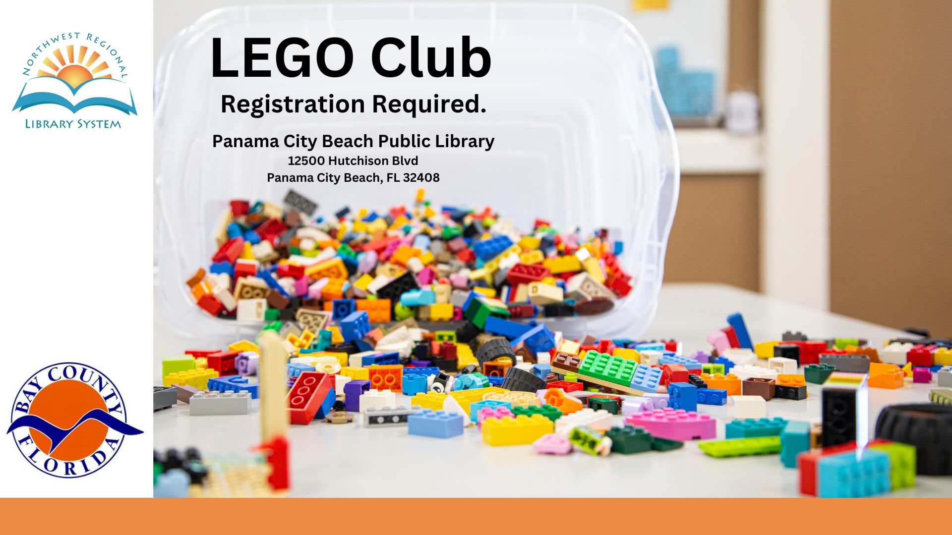 LEGO Club registration required with image of a box of LEGO bricks